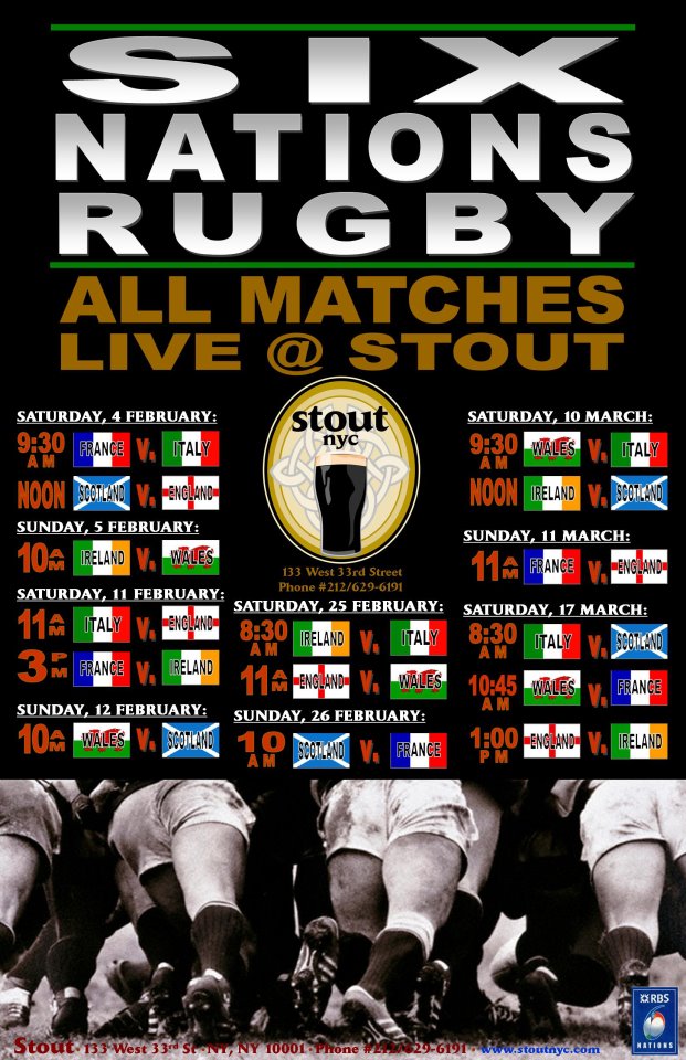 Where to Watch 6Nations Rugby 2012 in NYC MurphGuide NYC Bar Guide