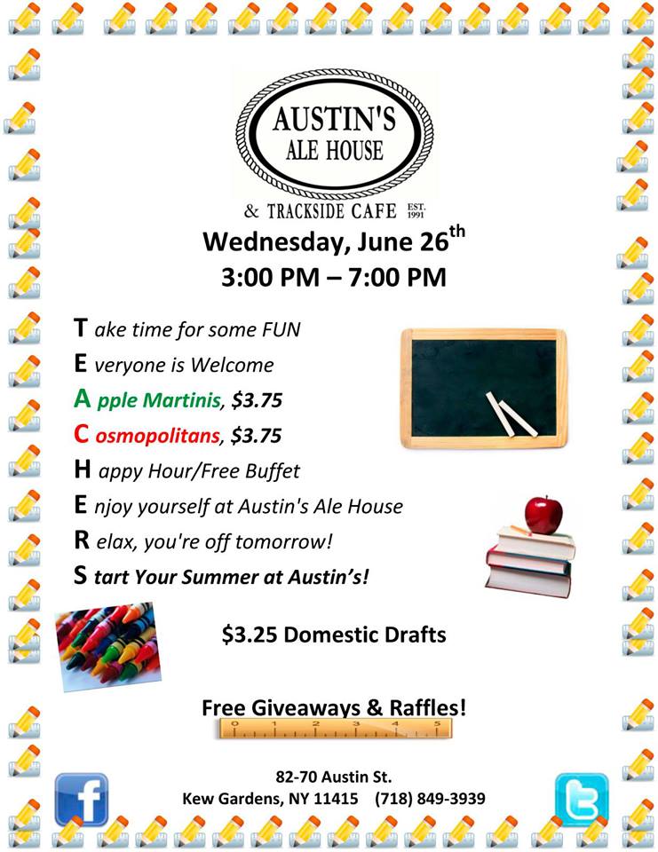 Teachers Party At Austin S Ale House Murphguide Nyc Bar Guide