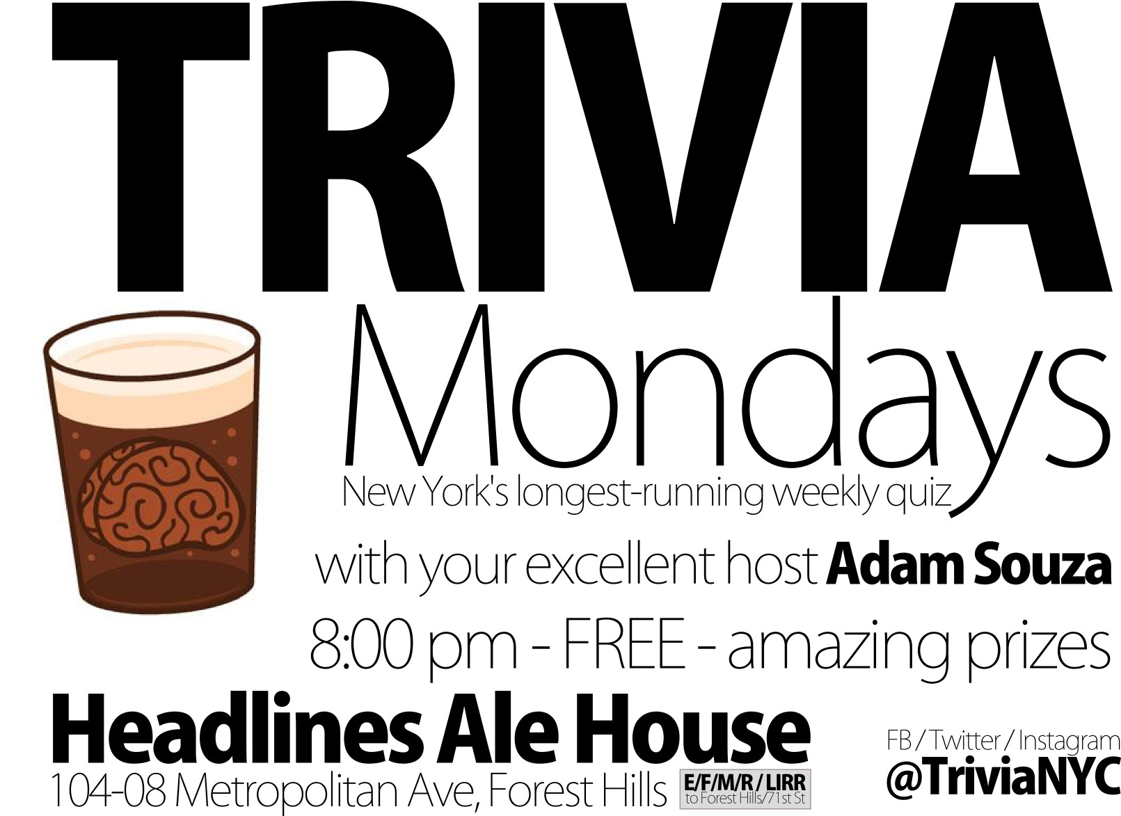 Trivia Mondays at Headlines Ale House MurphGuide NYC Bar Guide