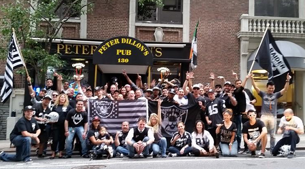 LA Raiders Fans in NYC
