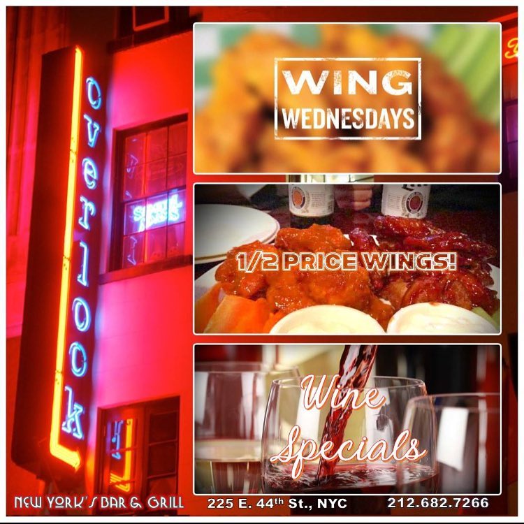 Wednesday Specials MurphGuide NYC Bar Guide