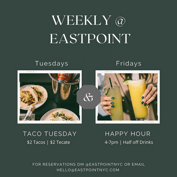 Happy Hour at Eastpoint NYC