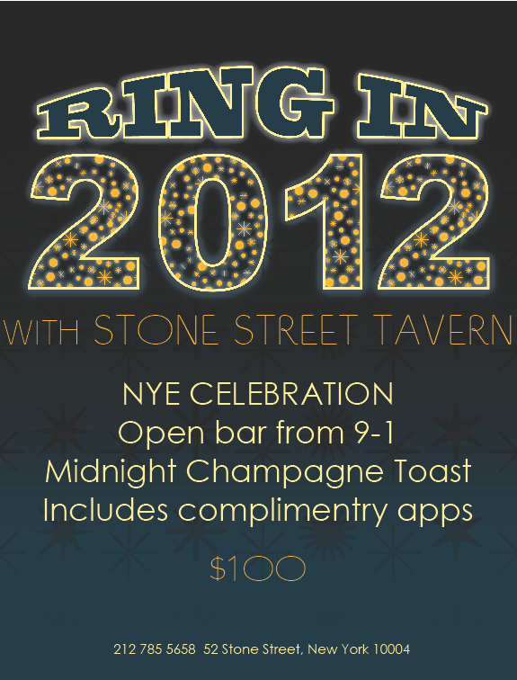New Year's Eve at Stone Street Tavern