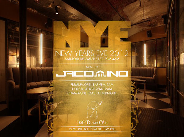 New Year's Eve at The Bunker NYC