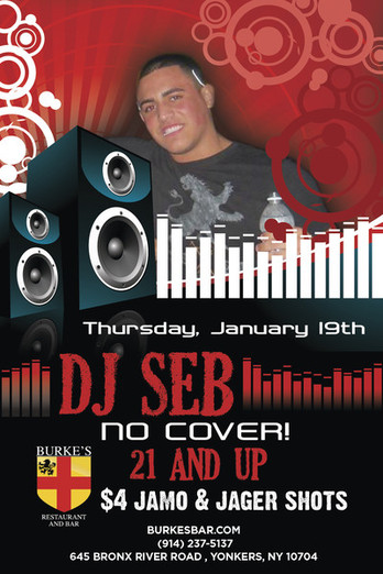 DJ at Burke's Bar