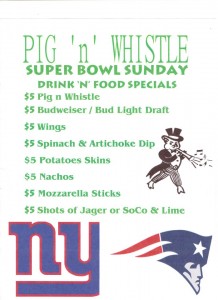 Super Bowl Sunday at Pig n Whistle NYC