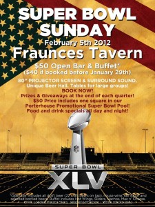Super Bowl Party at The Porterhouse at Fraunces Tavern