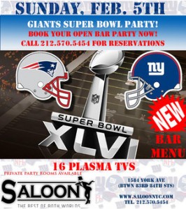 Super Bowl Game Watch Parties in NYC - MurphGuide: NYC Bar Guide
