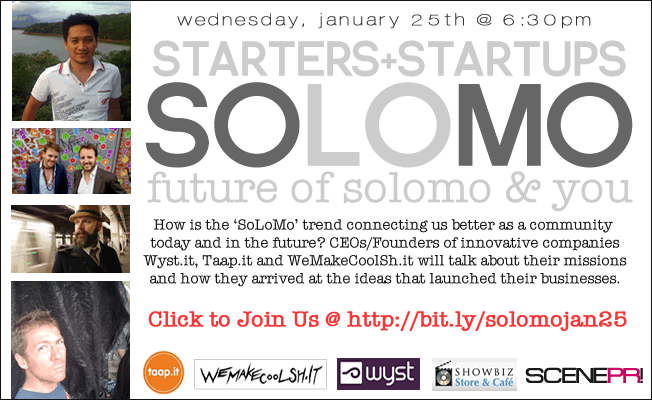 Starters & Startups SOLOMO event