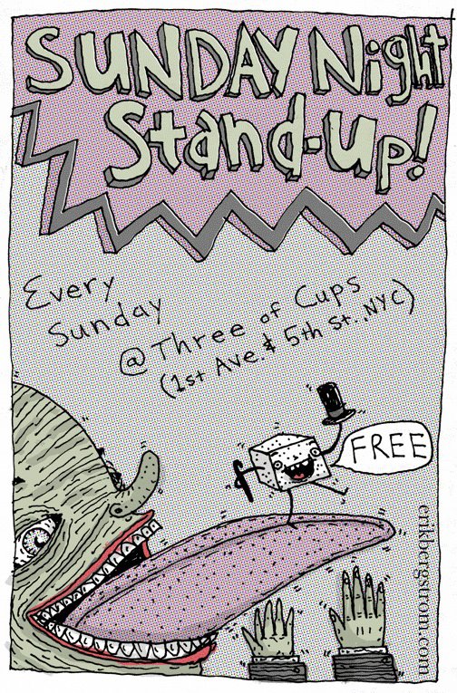Sunday Night Stand Up at Three of Cups