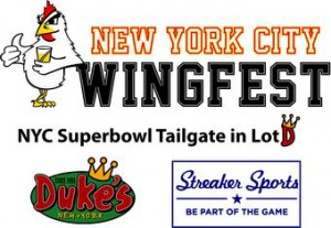 Wingfest Super Bowl tailgate at Duke's NYC