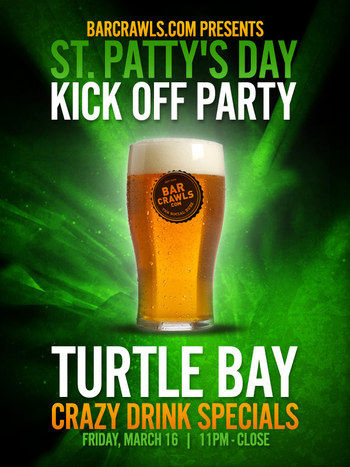 St. Patrick's Day Kickoff Party at Turtle Bay