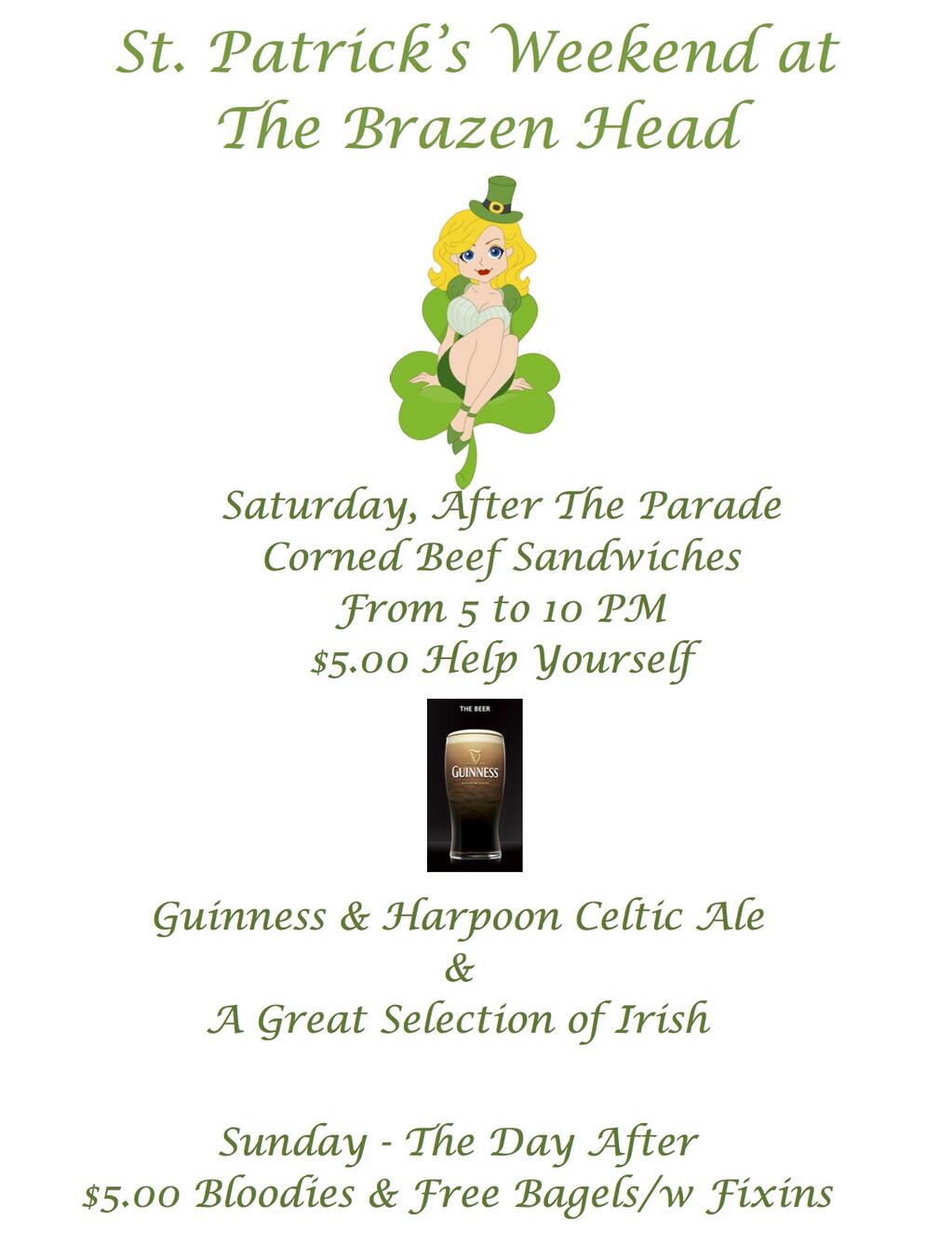 St. Patrick's Weekend at The Brazen Head MurphGuide NYC Bar Guide