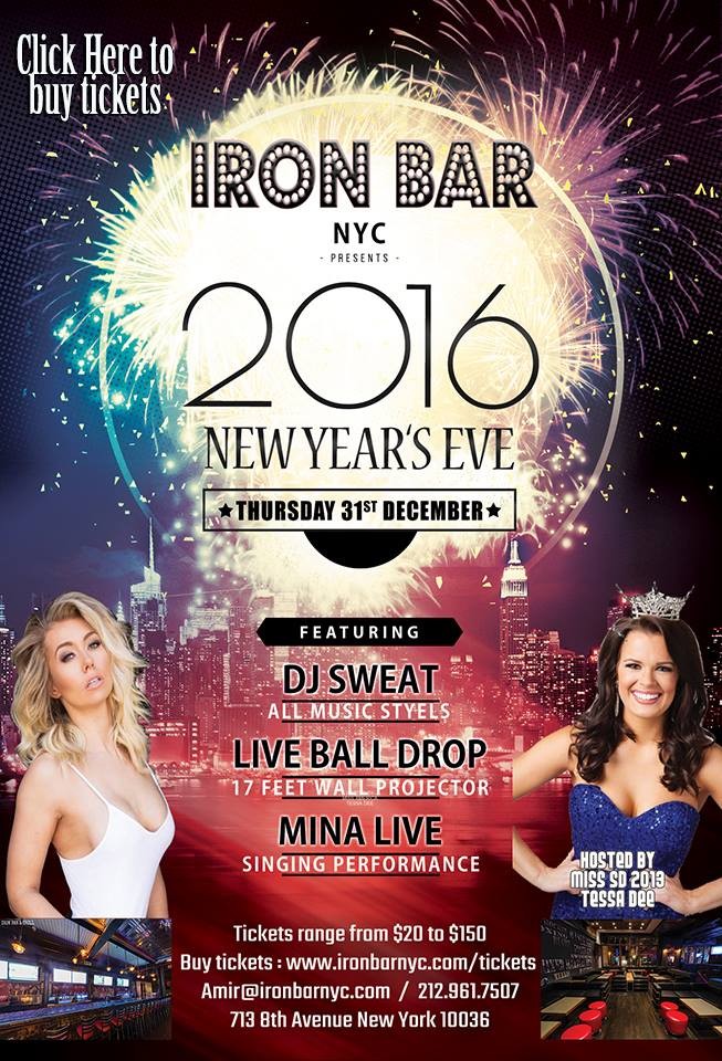 New Year's Eve at Iron Bar - MurphGuide: NYC Bar Guide