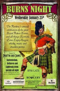 Burns Night at The Rookery