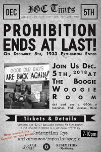 Repeal Day at The Boogie Woogie Room