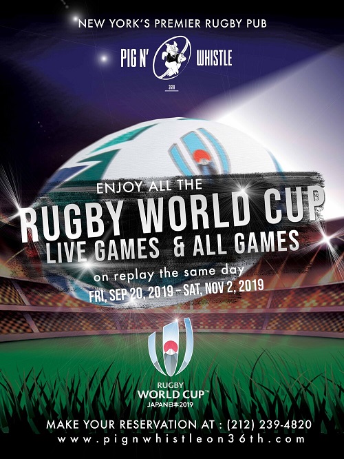 Rugby World Cup at Pig n Whistle NYC