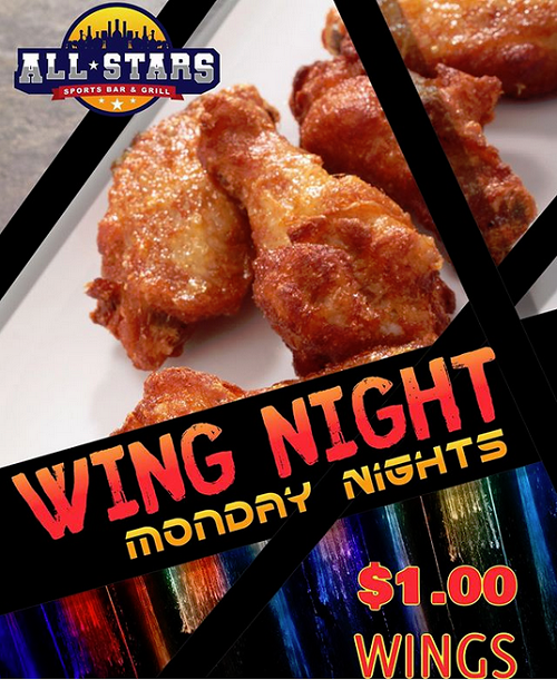 All-Stars Bar & Grill wing night