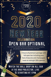 New Year's Eve at Tap Room No. 307